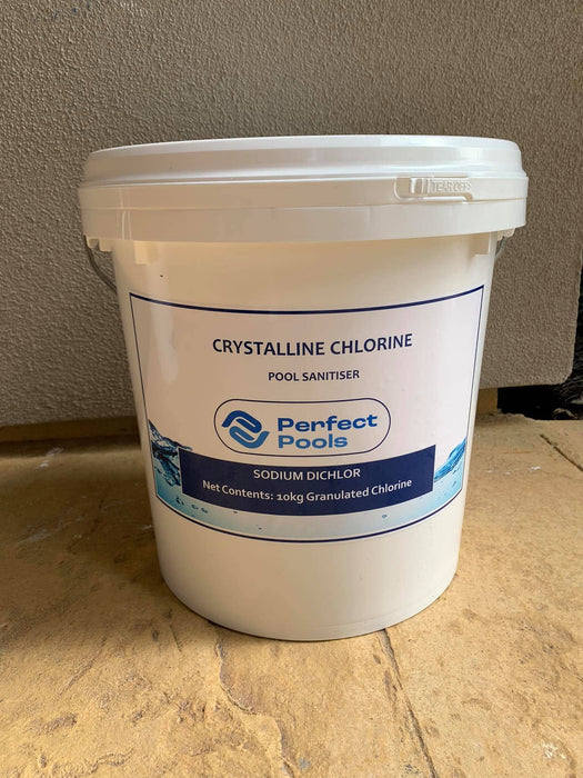 Crystalline Chlorine 10kg – Stabilised Granular Dichlor for Pools & Spas