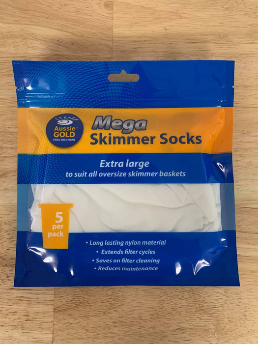 Aussie Gold Mega Skimmer Socks (5 Pack) – Designed for Large Skimmer Baskets