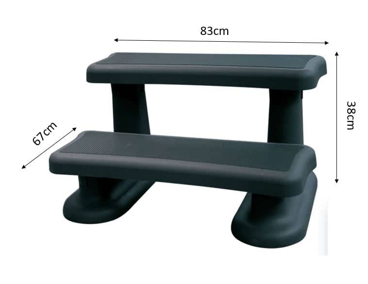Spa Steps – Anti Slip, Universal, Durable, and Safe Access for Square & Round Spas, Campervans & Motorhomes