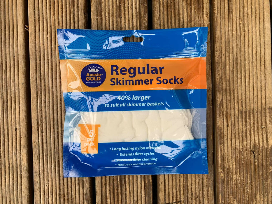 Aussie Gold Regular Skimmer Socks – 5 Pack for Pool Skimmer Baskets