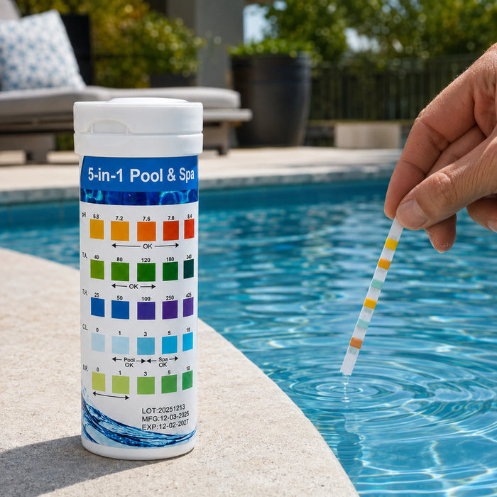 5-in-1 Pool & Spa Test Strips | 25 Pack