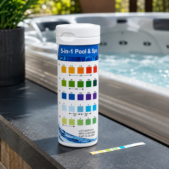 5-in-1 Pool & Spa Test Strips | 25 Pack