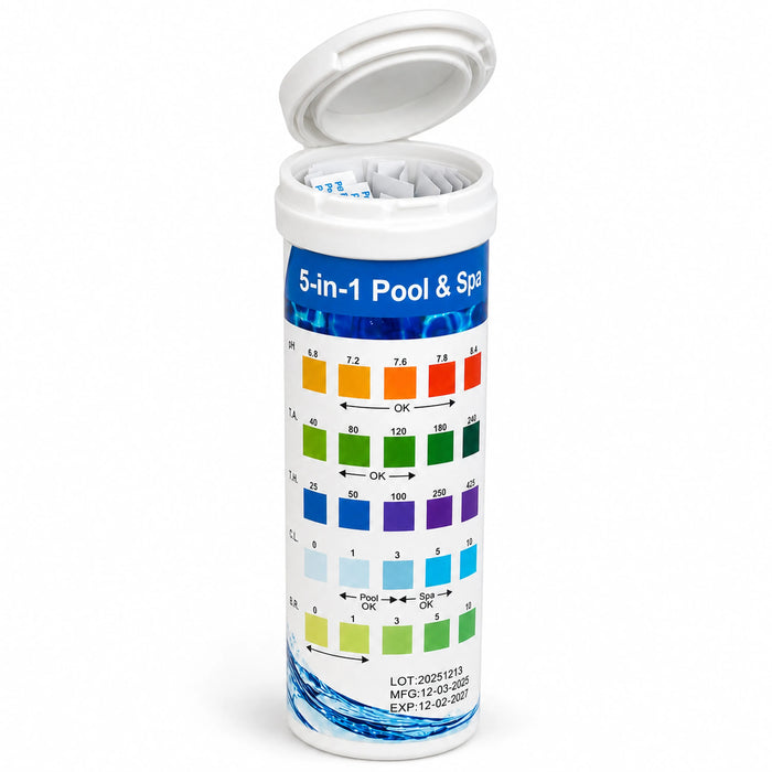 5-in-1 Pool & Spa Test Strips | 25 Pack