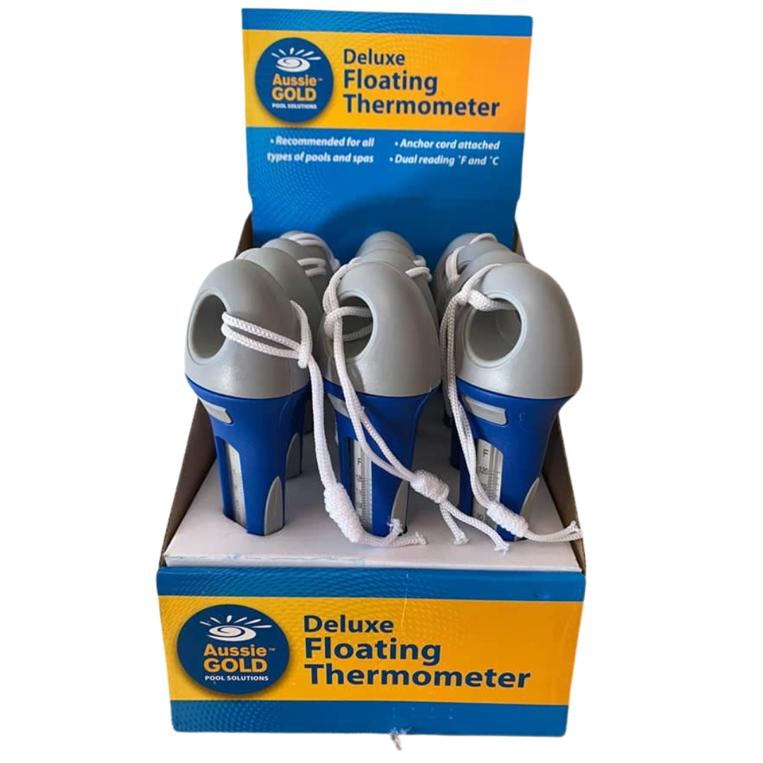 Aussie Gold Floating Thermometer Easy-Read Pool Spa Temperature Gauge ...