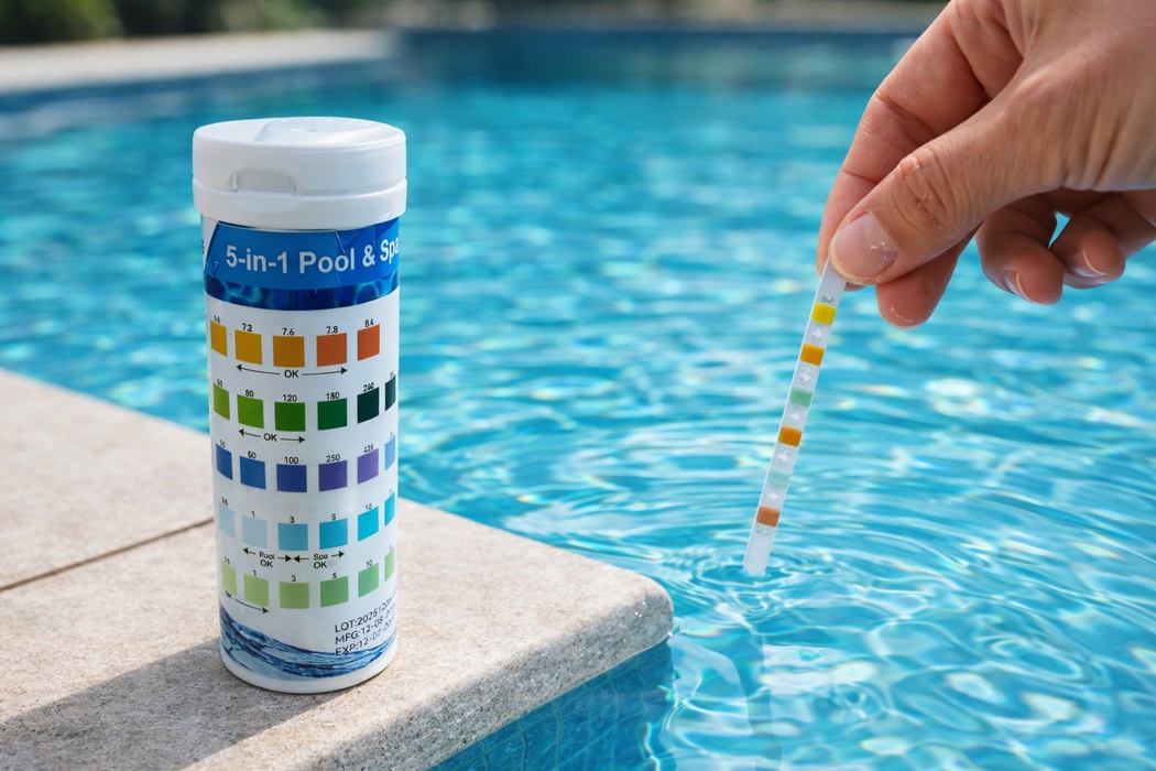 5-in-1 Pool & Spa Test Strips (25 Pack) – Accurate Water Testing