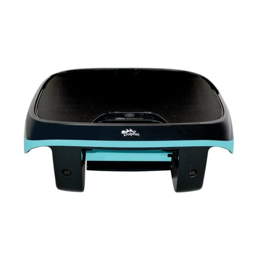 Dolphin Skimmi solar powered pool surface skimmer cleaner shown from the front on a white background