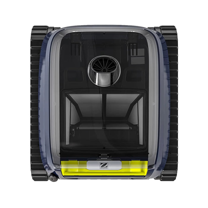 Zodiac Freerider Robotic vacuum cleaner with transparent front panel on a white background