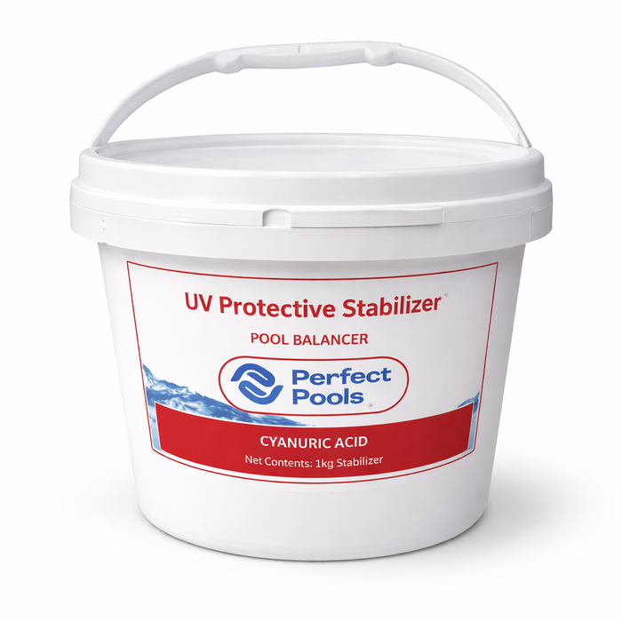 Pool Stabiliser Cyanuric Acid 1kg | Chlorine UV Protector