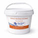 Perfect Pools calcium hardness increaser 1kg bucket with calcium chloride pool balancer label on a white bucket against a light background