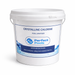 Perfect Pools crystalline chlorine 10kg bucket with sodium dichlor pool sanitiser label on a white bucket against a light background