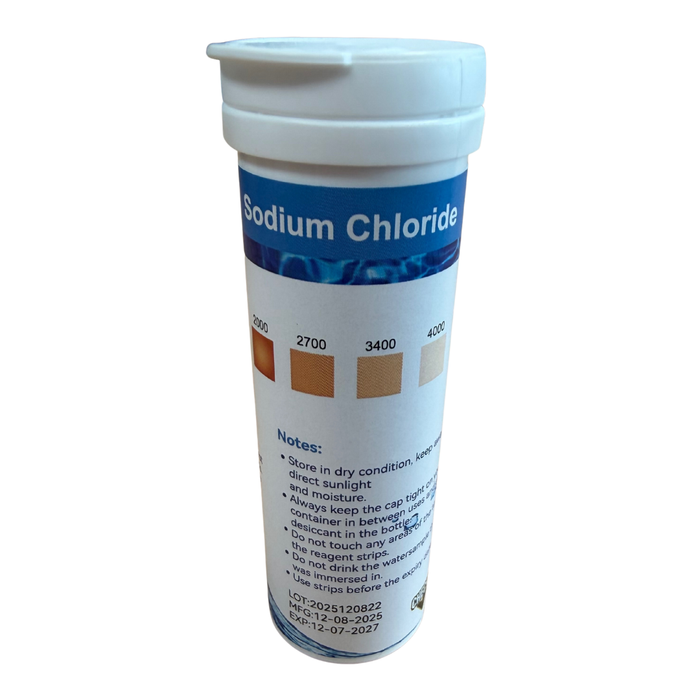 Salt Pool Test Strips – Sodium Chloride (25 Pack)
