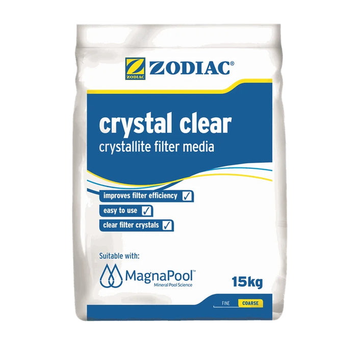 Zodiac Crystal Clear glass pool filter media, 15 kg bag