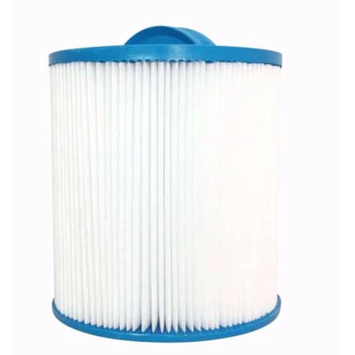Alpine C18 pleated spa filter with blue handle and end caps