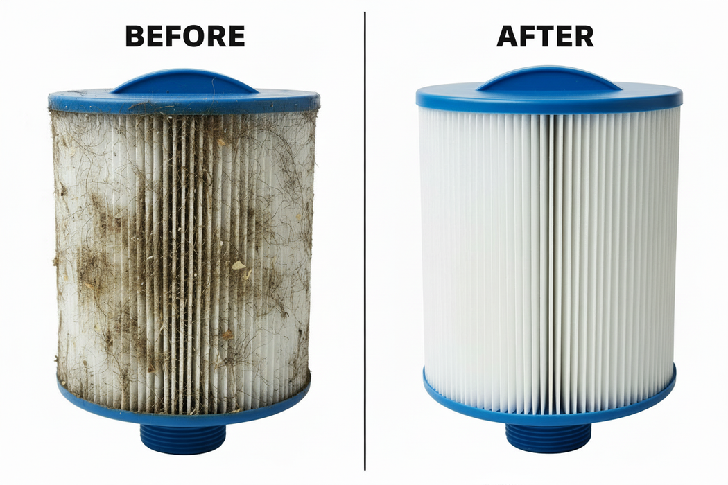 Before After Cleaning - Realistic Dirt