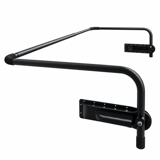 Black Cover Assist III spa cover lifter shown on a white background