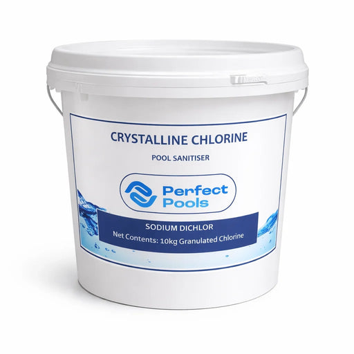 Perfect Pools crystalline chlorine 10 kg sodium dichlor bucket