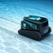 Dolphin Liberty 600 cordless robotic pool cleaner cleaning debris from the pool floor