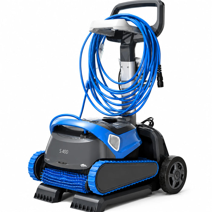 Dolphin S400 Robotic Pool Cleaner | Wi-Fi | Caddy | 4-Year Warranty