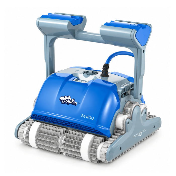 Dolphin Supreme M400 Robotic Pool Cleaner | Floor, Wall & Waterline | Up to 15m | 3-Year Warranty
