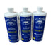 Three Fix A Leak pool and spa leak sealer bottles with blue labels on white background