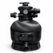 Perfect Pools black fibreglass pool filter with top-mounted multiport valve and pressure gauge