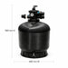 Black P Series pool filter dimensions image showing 960 mm height and 680 mm width