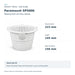 Paramount SP5000 size guide: top diameter 223 mm, height 145 mm, base diameter 150 mm.