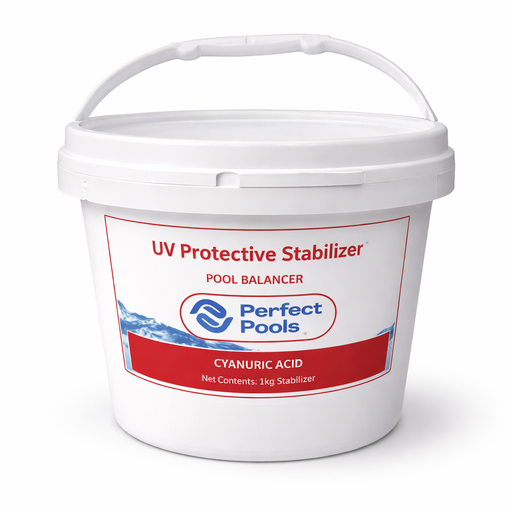 Perfect Pools cyanuric acid pool stabiliser 1 kg bucket