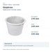 Quiptron size guide: top diameter 170 mm, height 120 mm, base diameter 135 mm.