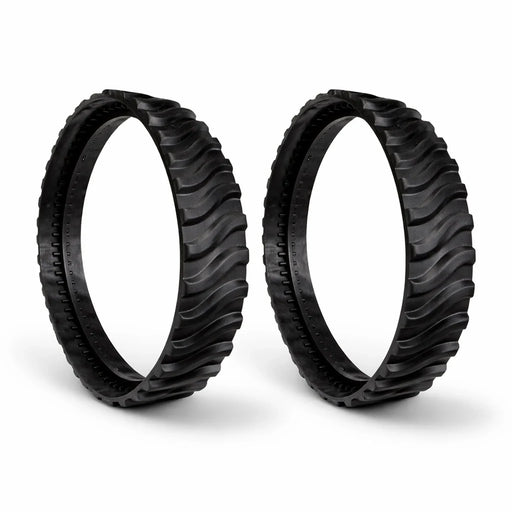 Pair of black replacement tracks for Zodiac MX6, MX8 and AX10 pool cleaners