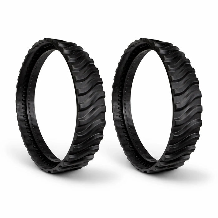 Pair of black replacement tracks for Zodiac MX6, MX8 and AX10 pool cleaners