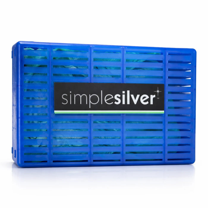 Simple Silver spa pool treatment in its blue protective case