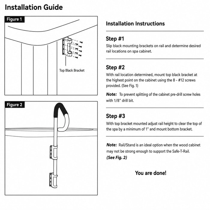 Spa Pool Safety Handrail | Easy Entry & Exit Support