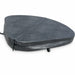 Charcoal triangular spa cover with centre fold and securing straps for HotSpring Solana TX