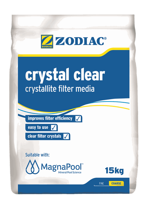 Zodiac Crystal Clear glass pool filter media, 15 kg bag