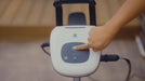 Zodiac CX-series robotic pool cleaner control unit being operated
