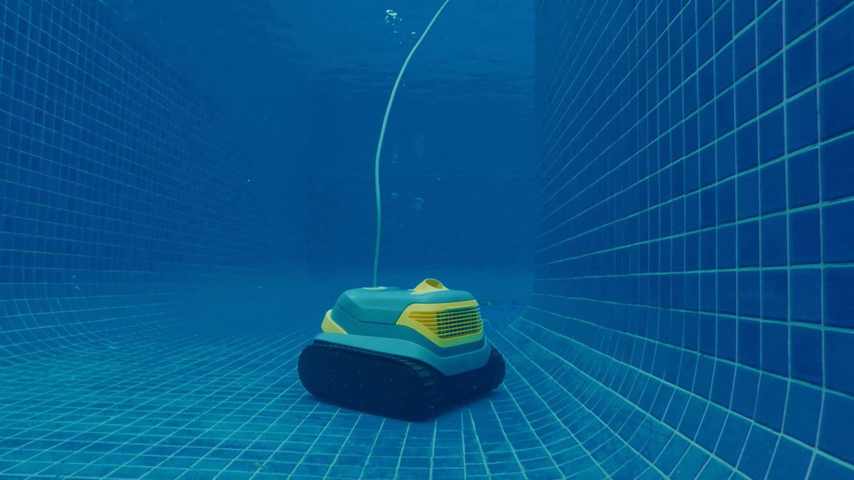 Zodiac CX-series robotic pool cleaner on the pool floor