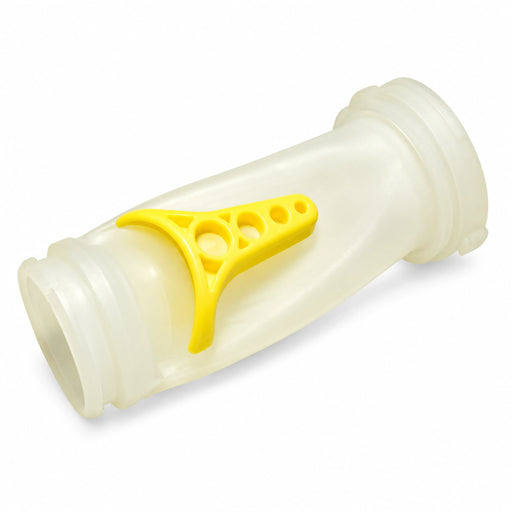 Translucent Zodiac Duralife replacement diaphragm with yellow reinforcement for T5 Duo, T3 and X7 cleaners.