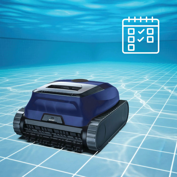 Zodiac FR350 iQ manufacturer illustration of scheduled floor cleaning