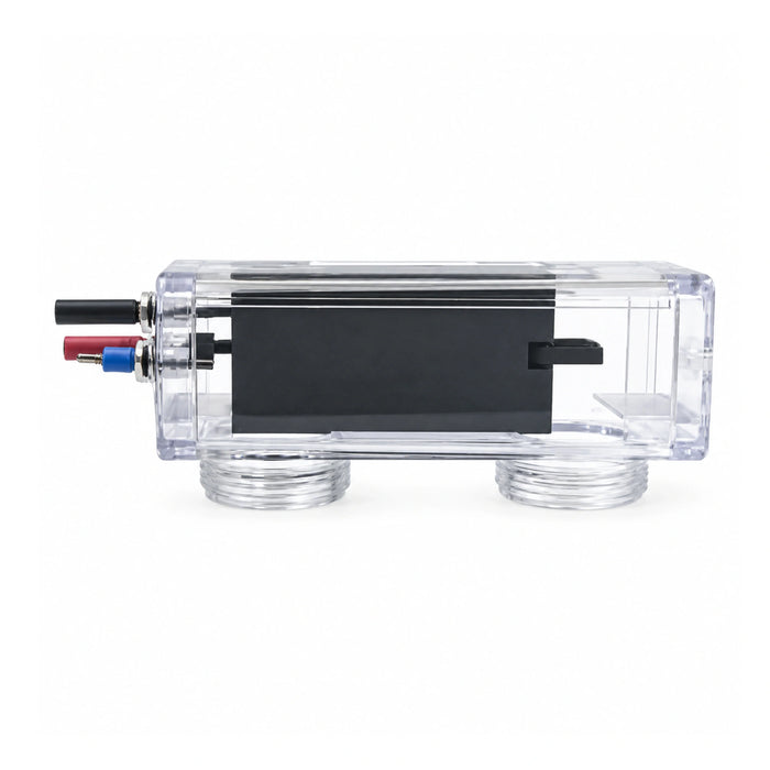 Zodiac R0894900 Ezi Salt 40 replacement cell with clear housing, a long dark electrode pack, two lower threaded ports and colour-coded terminals.