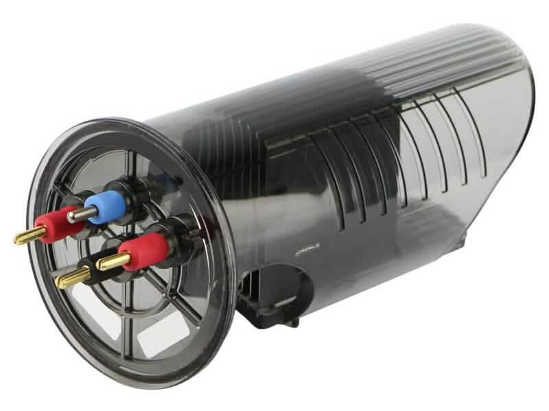 Zodiac Tri Compact salt chlorinator cell — rear view showing cell body