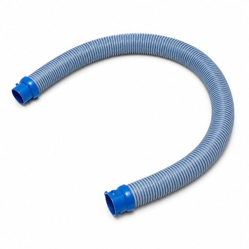 One Zodiac Twist and Lock 1m grey ribbed hose section with blue locking connectors at both ends.