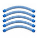 Five separate Zodiac Twist and Lock 1m hose sections with blue connectors, arranged on white.